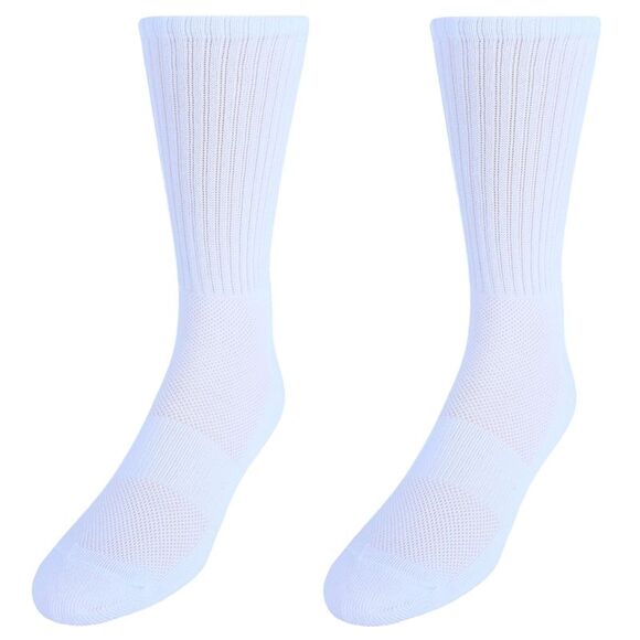 CTM Men's Dry and Cool Cushioned Crew Socks (Pack of 2) - Picture 2 of 2